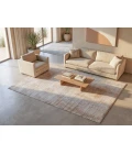 Exquisite Rugs Stone Wash Gazni Terracota/Silver 49731X16 1ft.X1ft.6in. Rect. Rug