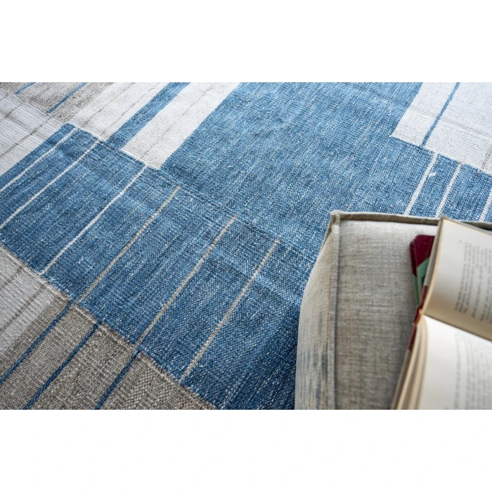 Exquisite Rugs Scandinavian Blue/Ivory 49923X5 3ft.X5ft. Rect. Rug