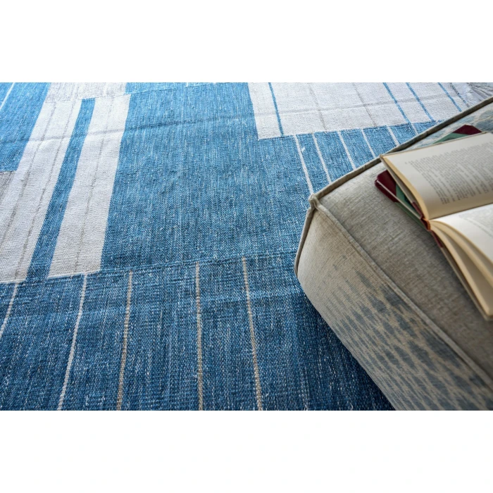 Exquisite Rugs Scandinavian Blue/Ivory 49923X5 3ft.X5ft. Rect. Rug