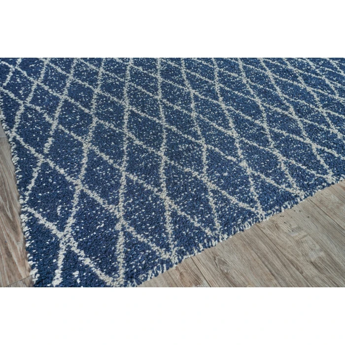 Exquisite Rugs Giorgio Navy/Ivory 49952X3 2ft.X3ft. Rect. Rug