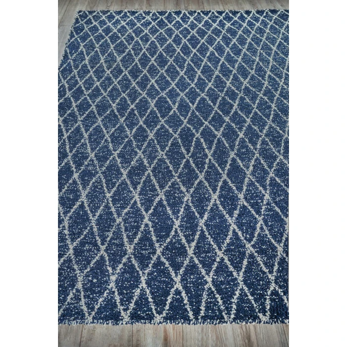 Exquisite Rugs Giorgio Navy/Ivory 49952X3 2ft.X3ft. Rect. Rug