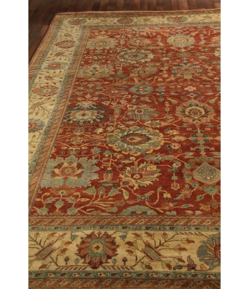 Exquisite Rugs Fine Serapi Rust/Light Gold 50198X10 8ft.X10ft. Rect. Rug