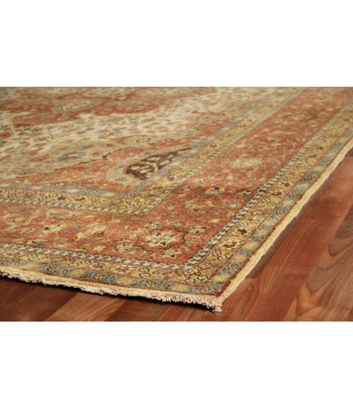 Exquisite Rugs Fine Serapi Ivory/Rust 50228X10 8ft.X10ft. Rect. Rug