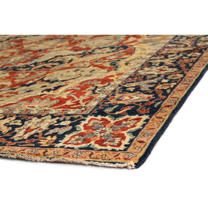 Exquisite Rugs Antique Weave Serapi Rust/Navy/Gold 50249X12 9ft.X12ft. Rect. Rug