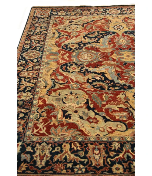 Exquisite Rugs Antique Weave Serapi Rust/Navy/Gold 50246X9 6ft.X9ft. Rect. Rug