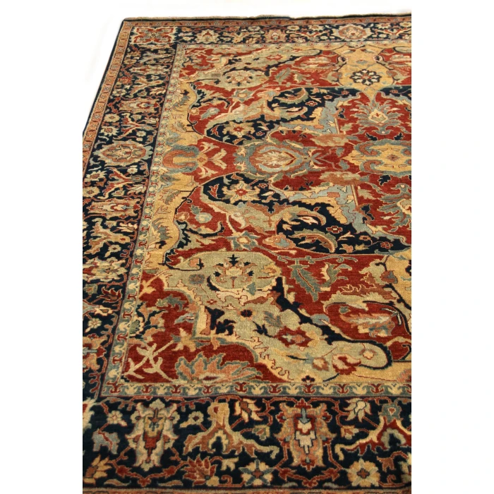 Exquisite Rugs Antique Weave Serapi Rust/Navy/Gold 50249X12 9ft.X12ft. Rect. Rug