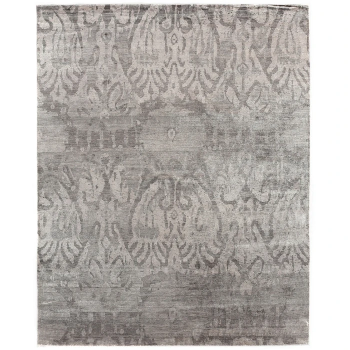 Exquisite Rugs Antique'd Silk Ivory/Silver 50666X9 6ft.X9ft. Rect. Rug