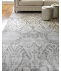 Exquisite Rugs Antique'd Silk Ivory/Silver 50666X9 6ft.X9ft. Rect. Rug