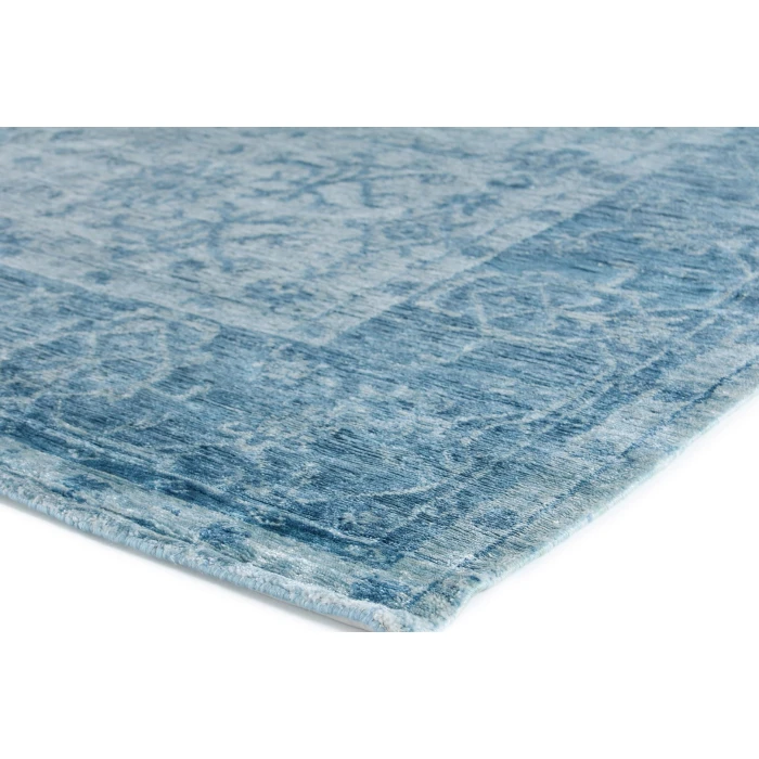 Exquisite Rugs Antique'd Silk Blue 51716X9 6ft.X9ft. Rect. Rug
