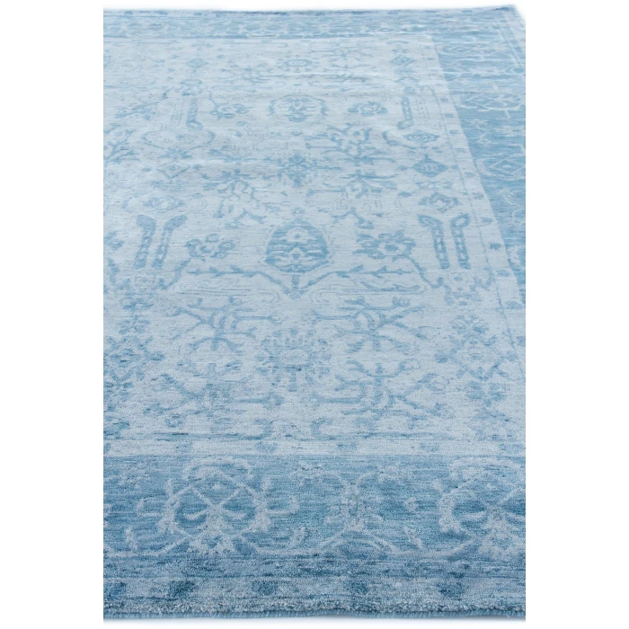 Exquisite Rugs Antique'd Silk Blue 51716X9 6ft.X9ft. Rect. Rug