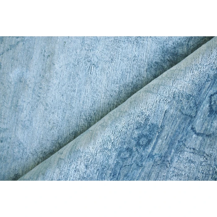 Exquisite Rugs Antique'd Silk Blue 51716X9 6ft.X9ft. Rect. Rug