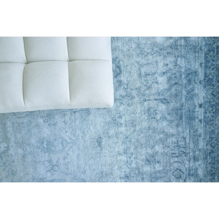 Exquisite Rugs Antique'd Silk Blue 51716X9 6ft.X9ft. Rect. Rug