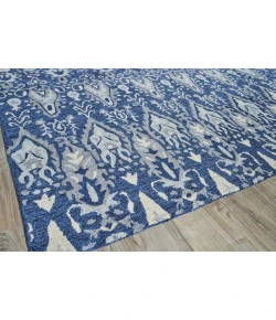 Exquisite Rugs Sarasota Navy/Gray 52511X16 1ft.X1ft.6in. Rect. Rug