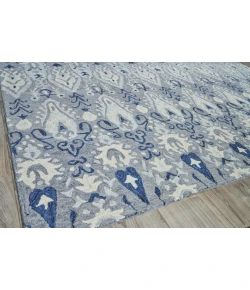 Exquisite Rugs Sarasota Gray/Light Blue 52521X16 1ft.X1ft.6in. Rect. Rug