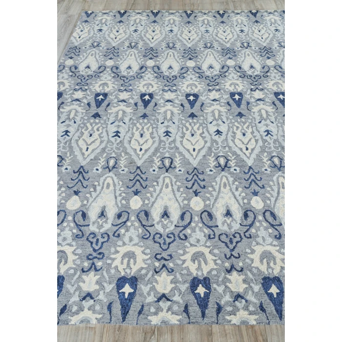 Exquisite Rugs Sarasota Gray/Light Blue 52528X10 8ft.X10ft. Rect. Rug