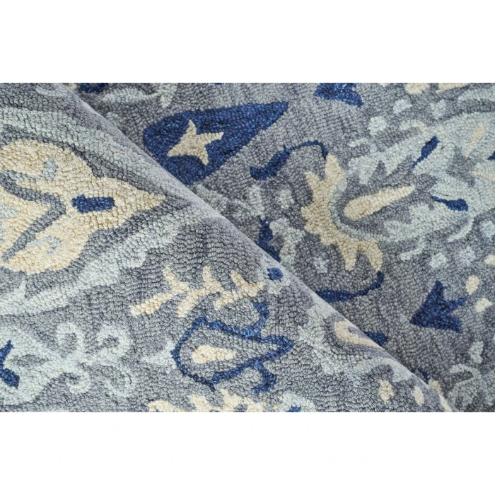 Exquisite Rugs Sarasota Gray/Light Blue 52528X10 8ft.X10ft. Rect. Rug
