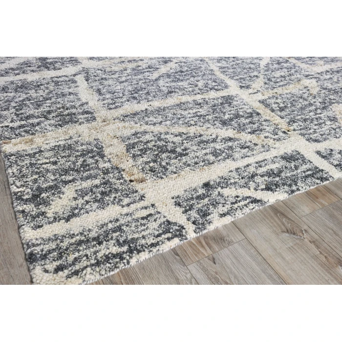 Exquisite Rugs Tahoe Gray/Ivory 53141X16 1ft.X1ft.6in. Rect. Rug