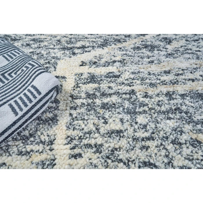 Exquisite Rugs Tahoe Gray/Ivory 53141X16 1ft.X1ft.6in. Rect. Rug