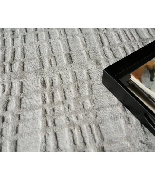 Exquisite Rugs Crescendo Silver 53256X9 6ft.X9ft. Rect. Rug