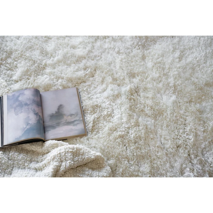 Exquisite Rugs Sumo Shag White 53411X16 1ft.X1ft.6in. Rect. Rug