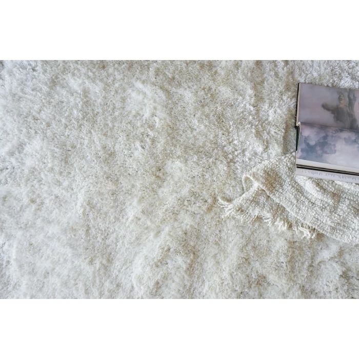 Exquisite Rugs Sumo Shag White 53411X16 1ft.X1ft.6in. Rect. Rug