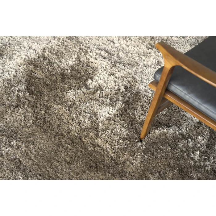 Exquisite Rugs Sumo Shag Taupe 53421X16 1ft.X1ft.6in. Rect. Rug