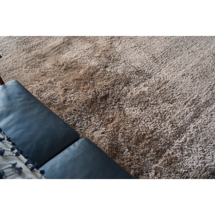 Exquisite Rugs Sumo Shag Taupe 53421X16 1ft.X1ft.6in. Rect. Rug
