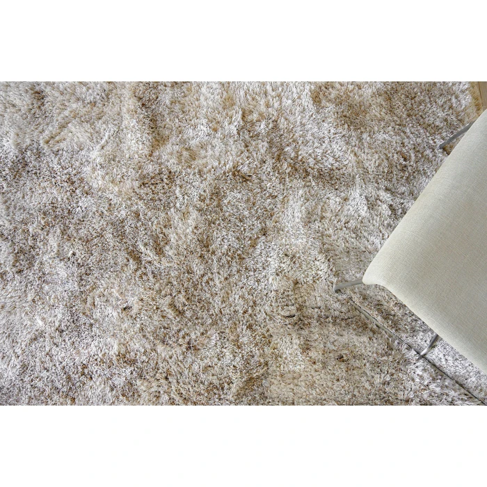 Exquisite Rugs Sumo Shag Beige 53431X16 1ft.X1ft.6in. Rect. Rug
