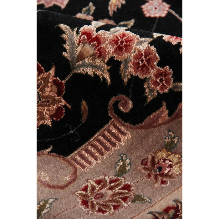 Exquisite Rugs Super Fine Tabriz Black/Ivory 541210X14 10ft.X14ft. Rect. Rug