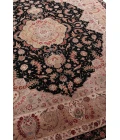 Exquisite Rugs Super Fine Tabriz Black/Ivory 541210X14 10ft.X14ft. Rect. Rug