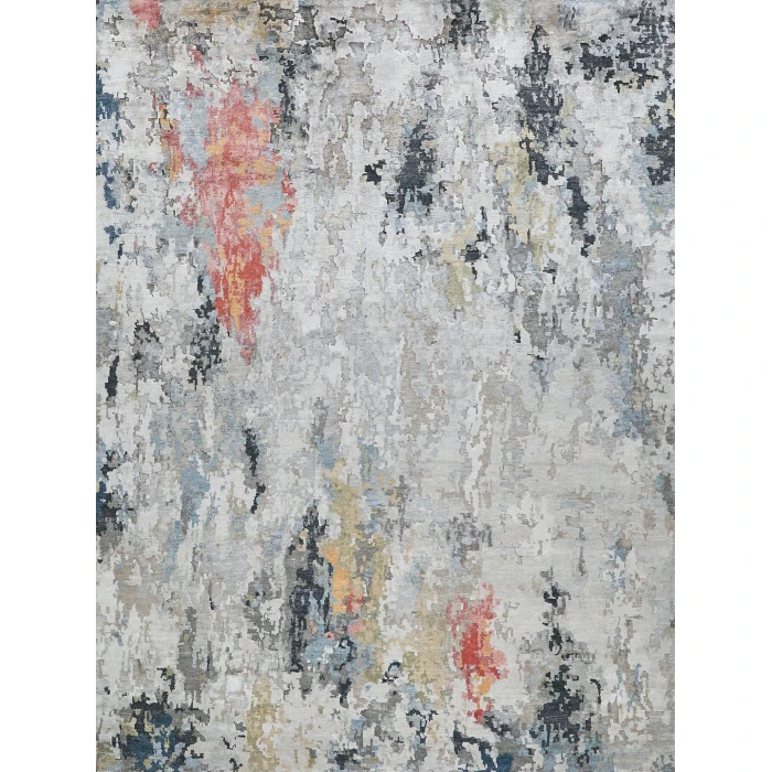 Exquisite Rugs Floor Art Silver/Gray/Coffee 54991X16 1ft.X1ft.6in. Rect. Rug