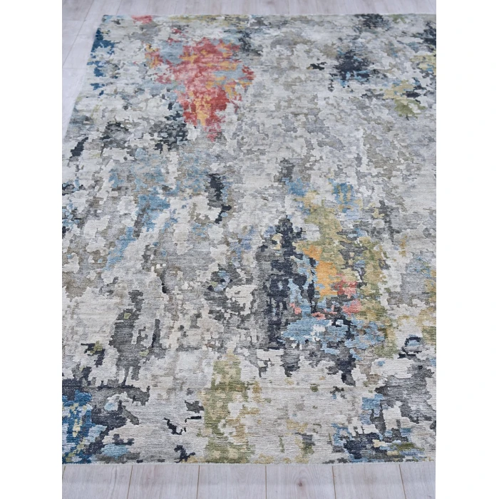 Exquisite Rugs Floor Art Silver/Gray/Coffee 54991X16 1ft.X1ft.6in. Rect. Rug