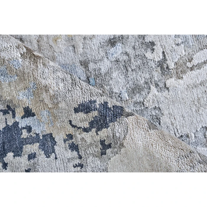 Exquisite Rugs Floor Art Silver/Gray/Coffee 54991X16 1ft.X1ft.6in. Rect. Rug