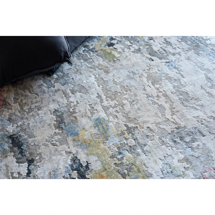 Exquisite Rugs Floor Art Silver/Gray/Coffee 54991X16 1ft.X1ft.6in. Rect. Rug
