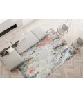 Exquisite Rugs Floor Art Silver/Gray/Coffee 54991X16 1ft.X1ft.6in. Rect. Rug