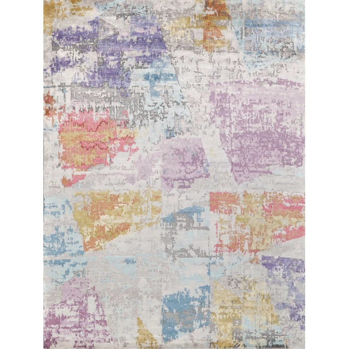 Exquisite Rugs Floor Art Ivory/Blue/Gold/Lavender 55018X10 8ft.X10ft. Rect. Rug