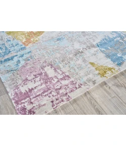 Exquisite Rugs Floor Art Ivory/Blue/Gold/Lavender 550110X14 10ft.X14ft. Rect. Rug