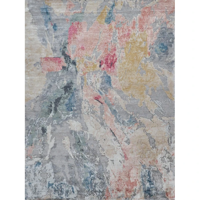 Exquisite Rugs Floor Art Silver/Blush 55048X10 8ft.X10ft. Rect. Rug