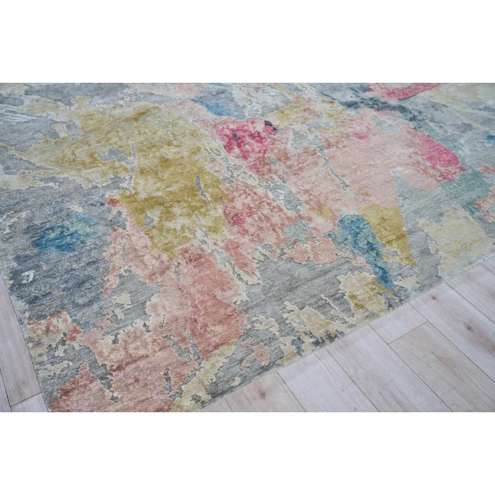 Exquisite Rugs Floor Art Silver/Blush 55048X10 8ft.X10ft. Rect. Rug