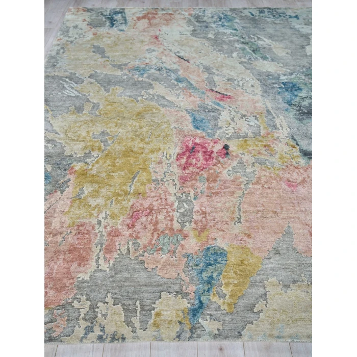 Exquisite Rugs Floor Art Silver/Blush 55048X10 8ft.X10ft. Rect. Rug