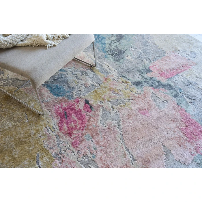 Exquisite Rugs Floor Art Silver/Blush 55048X10 8ft.X10ft. Rect. Rug