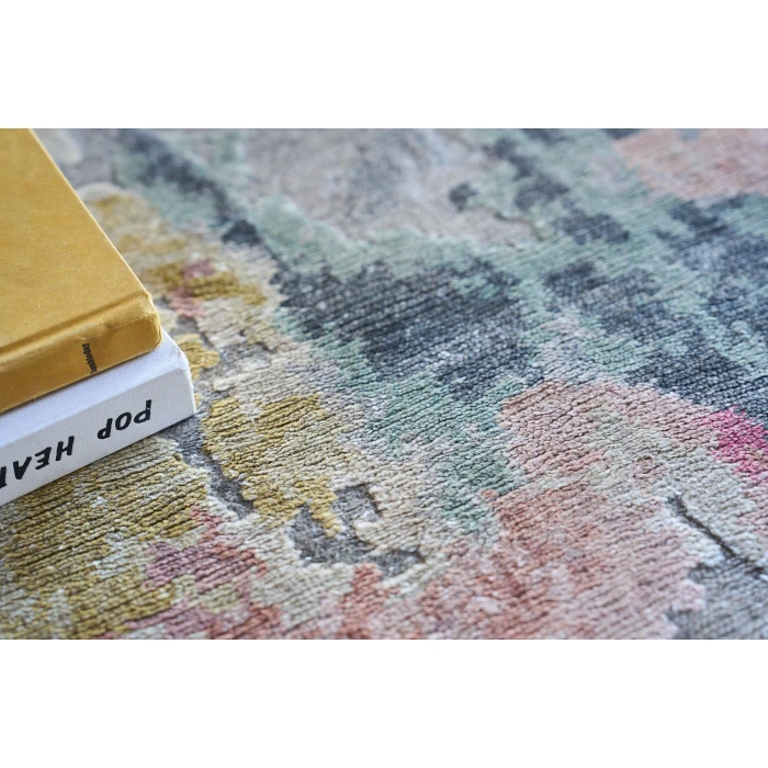 Exquisite Rugs Floor Art Silver/Blush 55048X10 8ft.X10ft. Rect. Rug