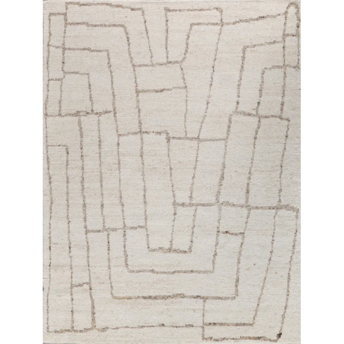 Exquisite Rugs Tahoe White/Beige 55571X16 1ft.X1ft.6in. Rect. Rug