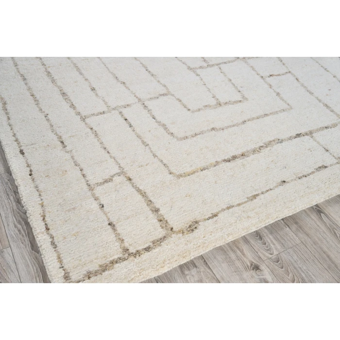 Exquisite Rugs Tahoe White/Beige 55571X16 1ft.X1ft.6in. Rect. Rug