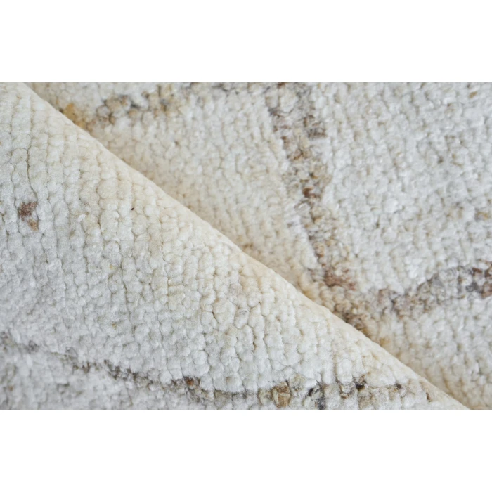 Exquisite Rugs Tahoe White/Beige 55571X16 1ft.X1ft.6in. Rect. Rug