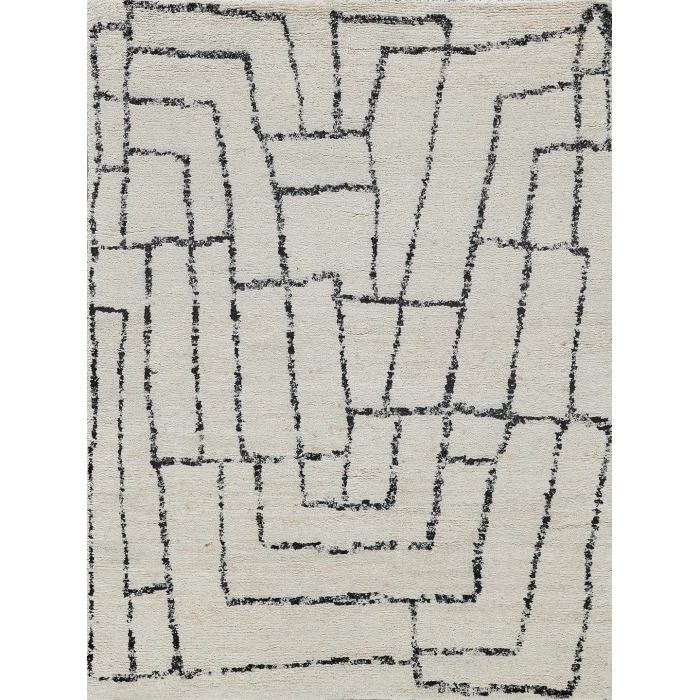 Exquisite Rugs Tahoe Ivory/Black 55598X10 8ft.X10ft. Rect. Rug