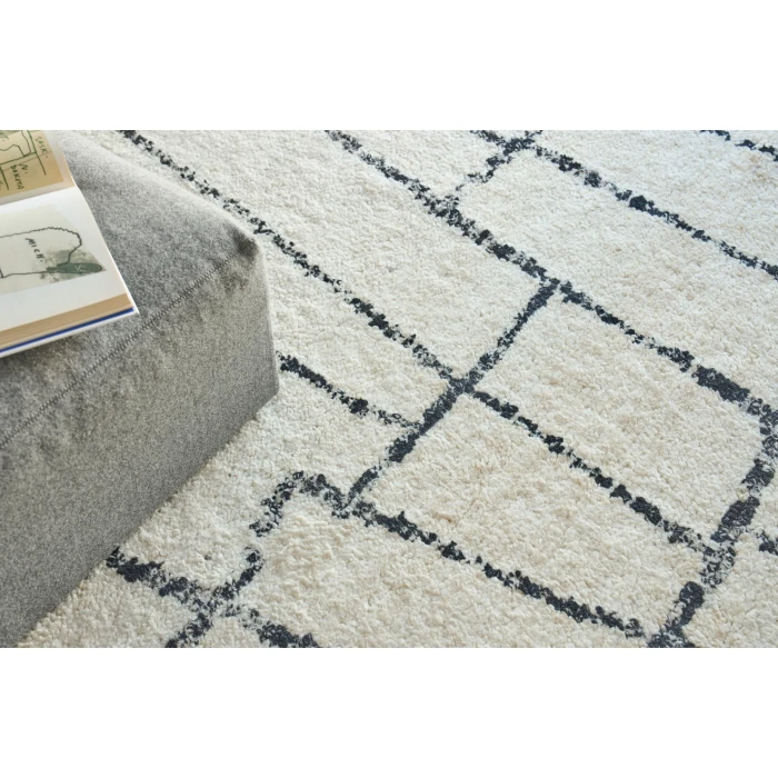 Exquisite Rugs Tahoe Ivory/Black 55598X10 8ft.X10ft. Rect. Rug