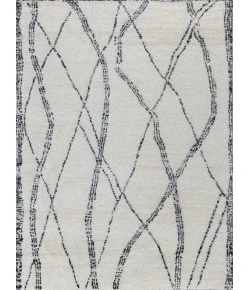 Exquisite Rugs Tahoe Ivory/Black 55601X16 1ft.X1ft.6in. Rect. Rug