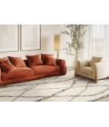 Exquisite Rugs Tahoe Ivory/Black 55601X16 1ft.X1ft.6in. Rect. Rug