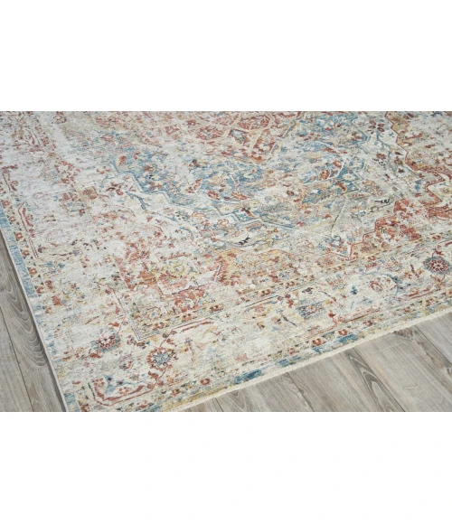 Exquisite Rugs Antique Loom Rust/Light Blue 55722X3 2ft.X3ft. Rect. Rug